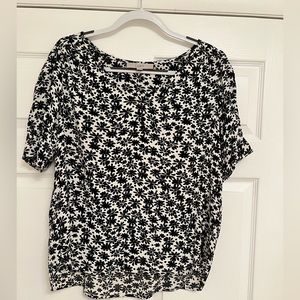 Floral Blouse LOFT Size Medium